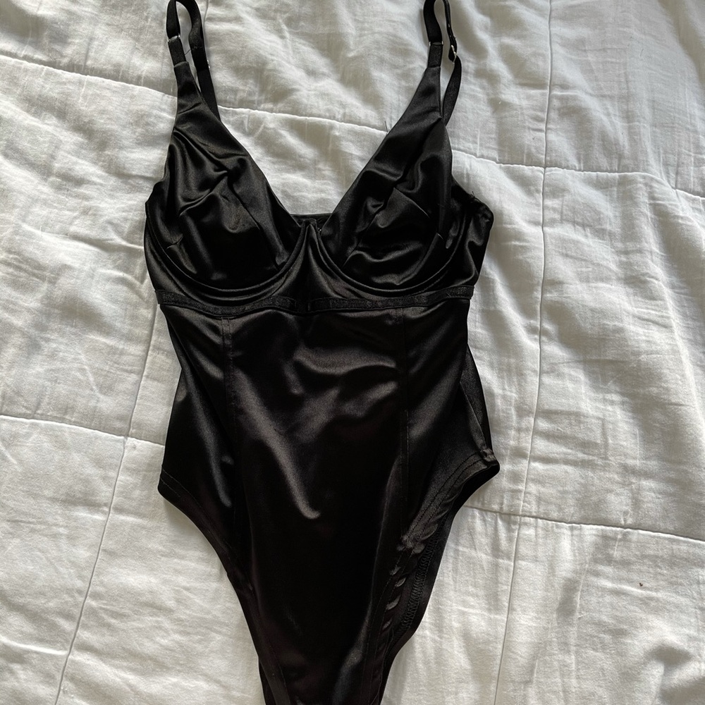 Black Silk bodysuit
